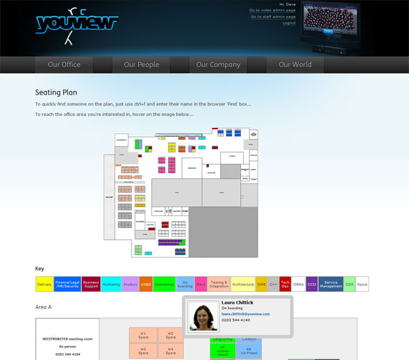 YouView Intranet Floorplan