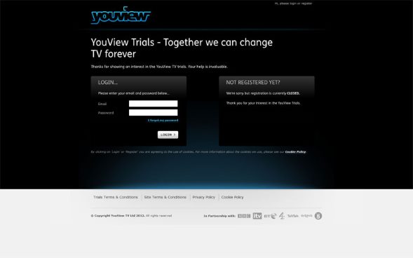 YouView Trials Site