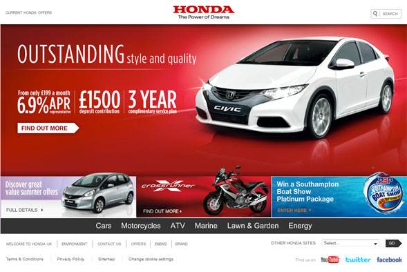 Honda Main Site